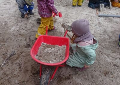 Sand spielen